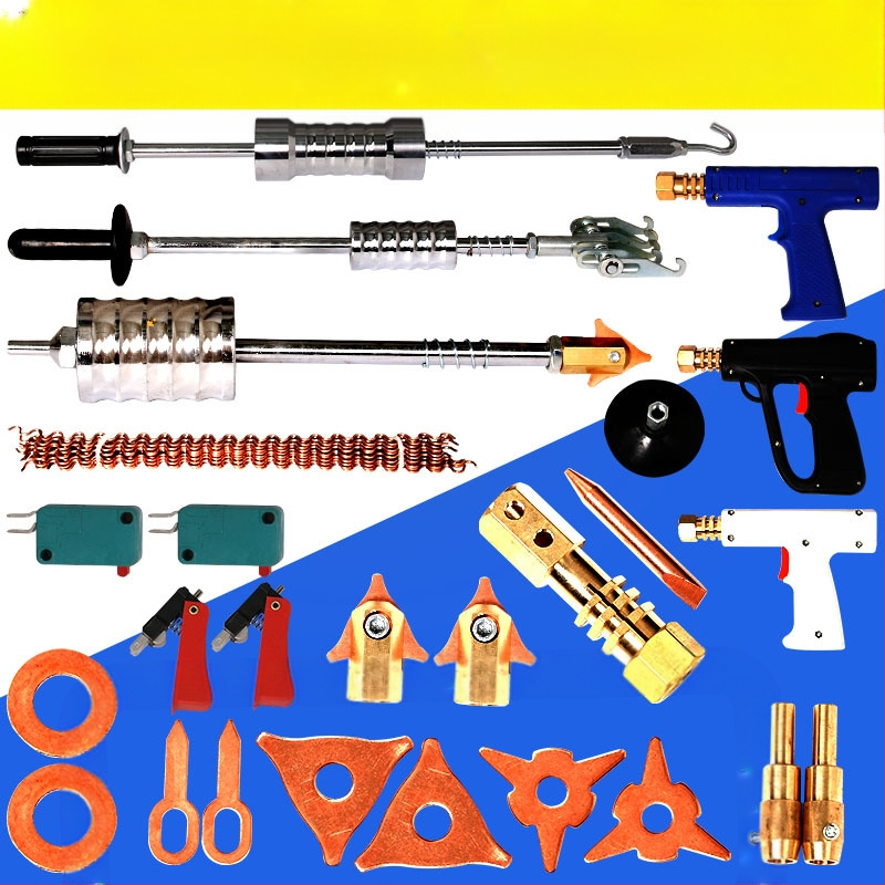 Set alata za izravnavanje udubljenja od lima za strojeve — vučice i čekići, kolekcija alata za popravak udubljenja (Proizvođač: Drugo; Materijal: Drugo; Opseg primjene: Zadano)