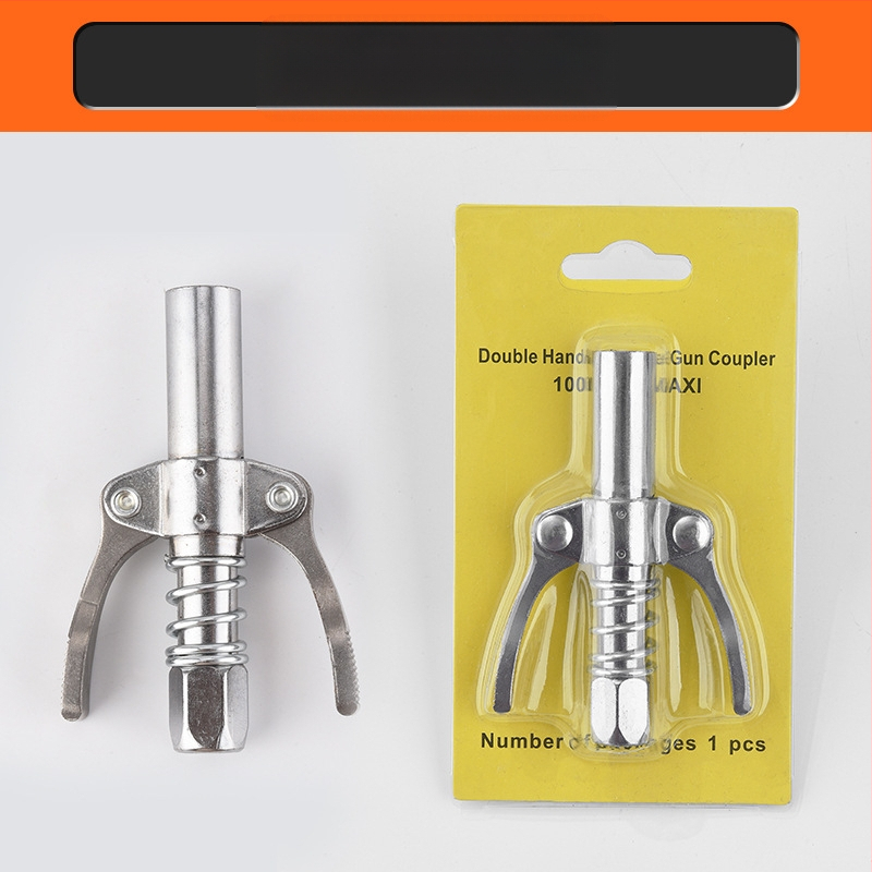 Zárható clamp típusú magasnyomású zsírzófej rozsdamentes acélból, 17000 psi, kézi pneumatikus kiegészítő zsírzópisztolyhoz