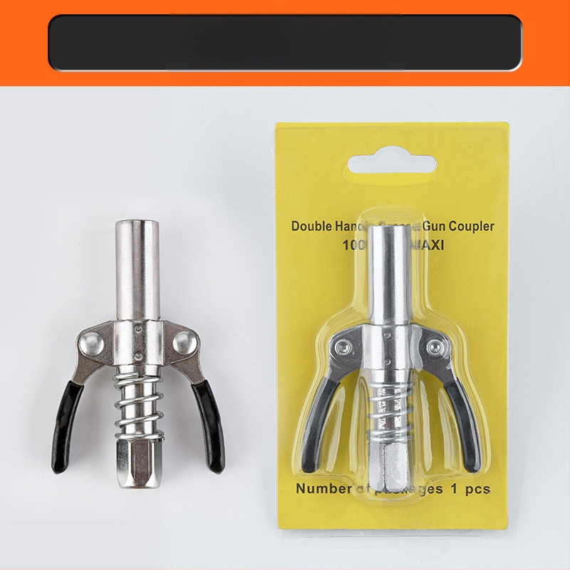 Zárható clamp típusú magasnyomású zsírzófej rozsdamentes acélból, 17000 psi, kézi pneumatikus kiegészítő zsírzópisztolyhoz