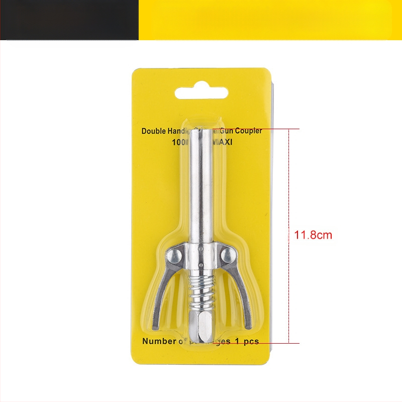 Zárható clamp típusú magasnyomású zsírzófej rozsdamentes acélból, 17000 psi, kézi pneumatikus kiegészítő zsírzópisztolyhoz