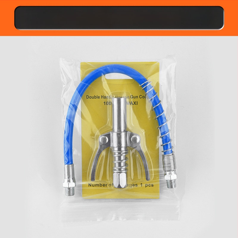 Zárható clamp típusú magasnyomású zsírzófej rozsdamentes acélból, 17000 psi, kézi pneumatikus kiegészítő zsírzópisztolyhoz