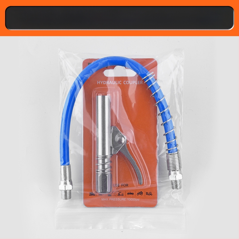 Zárható clamp típusú magasnyomású zsírzófej rozsdamentes acélból, 17000 psi, kézi pneumatikus kiegészítő zsírzópisztolyhoz