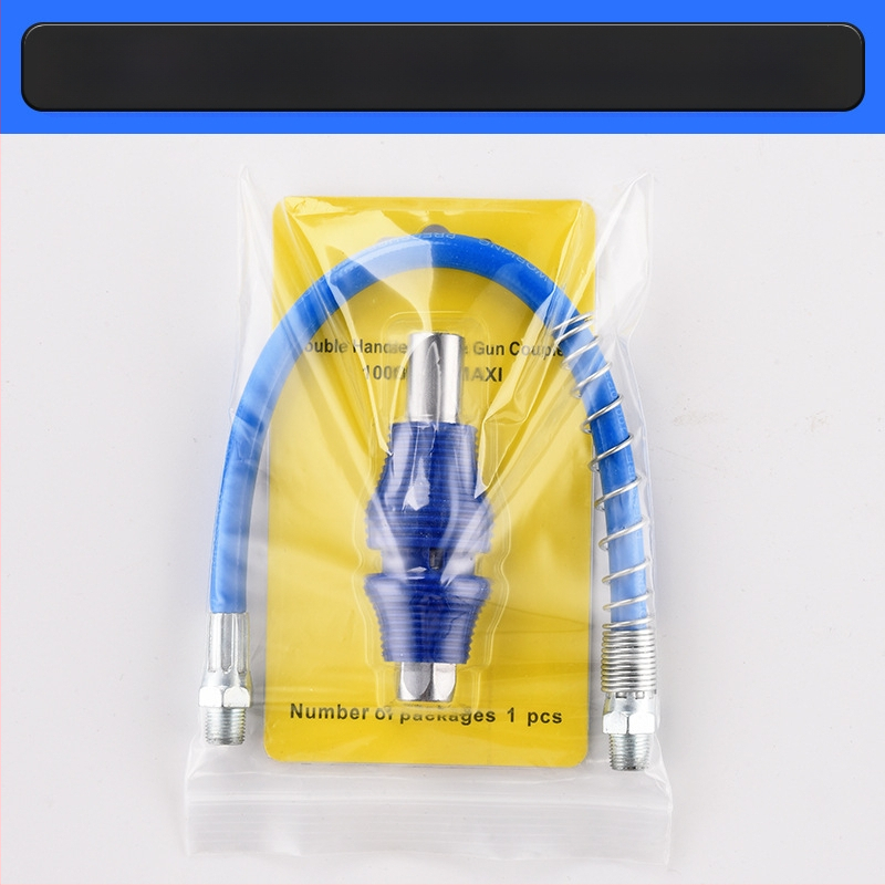 Zárható clamp típusú magasnyomású zsírzófej rozsdamentes acélból, 17000 psi, kézi pneumatikus kiegészítő zsírzópisztolyhoz