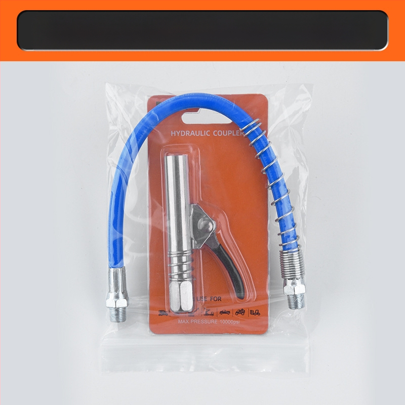 Zárható clamp típusú magasnyomású zsírzófej rozsdamentes acélból, 17000 psi, kézi pneumatikus kiegészítő zsírzópisztolyhoz