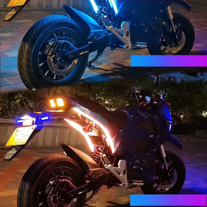 Kulm-LED mootorratta valgus – mudel Motorcycle Scanning Water Light, materjal Akrüül, võimsus 5, tööiga 10000 h