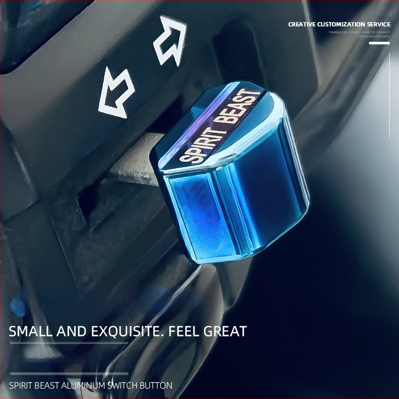 Spirit Beast modificare comutator pentru motocicletă electrică, compatibilă cu Honda CB190 — buton de comutare la ghidon și capac universal pentru far