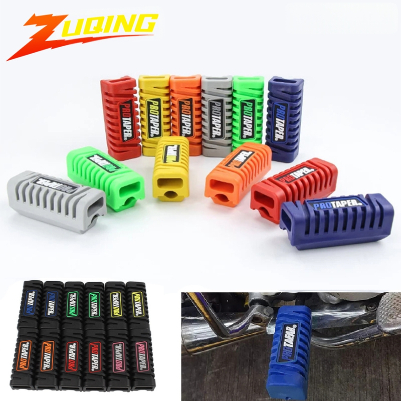 JD101 motorkerékpár pedálfedél, ZUQING — bőrhatású gumírozott elülső fedél a pedál Five Sheep számára