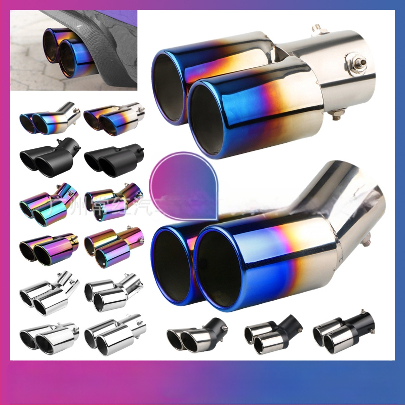 Automobiļu izplūdes caurule ar silenceru, universāla, nerūsējošais tērauds, aizmugurējā daļa, stiprināšana ar skrūvēm, piemērots vispārējiem modeļiem