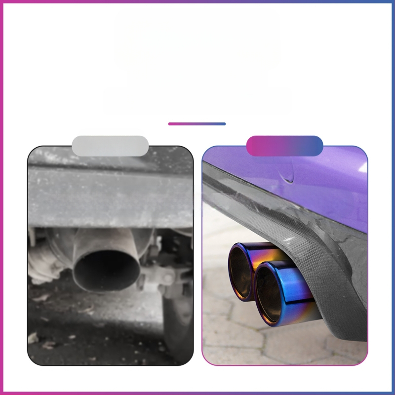 Automobiļu izplūdes caurule ar silenceru, universāla, nerūsējošais tērauds, aizmugurējā daļa, stiprināšana ar skrūvēm, piemērots vispārējiem modeļiem