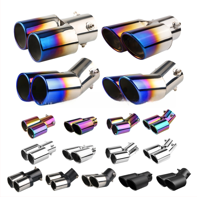 Automobiļu izplūdes caurule ar silenceru, universāla, nerūsējošais tērauds, aizmugurējā daļa, stiprināšana ar skrūvēm, piemērots vispārējiem modeļiem