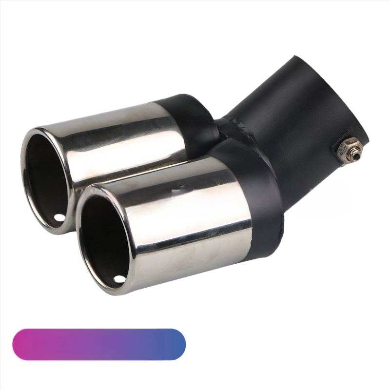 Automobiļu izplūdes caurule ar silenceru, universāla, nerūsējošais tērauds, aizmugurējā daļa, stiprināšana ar skrūvēm, piemērots vispārējiem modeļiem