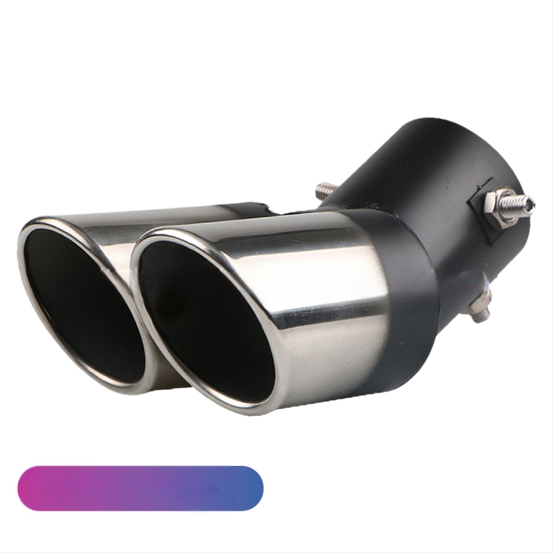 Automobiļu izplūdes caurule ar silenceru, universāla, nerūsējošais tērauds, aizmugurējā daļa, stiprināšana ar skrūvēm, piemērots vispārējiem modeļiem