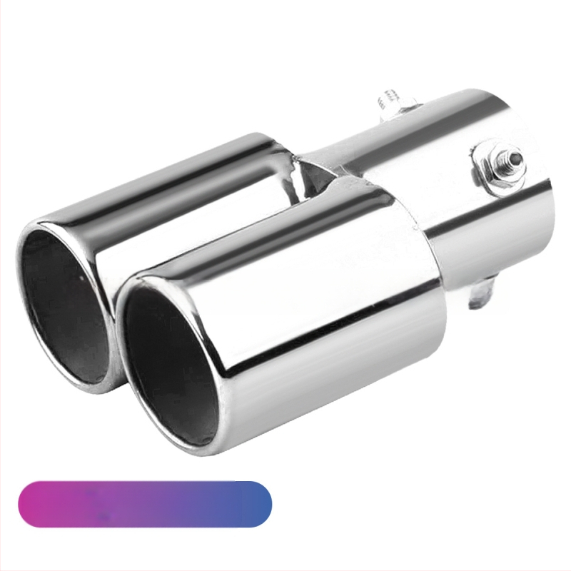 Automobiļu izplūdes caurule ar silenceru, universāla, nerūsējošais tērauds, aizmugurējā daļa, stiprināšana ar skrūvēm, piemērots vispārējiem modeļiem