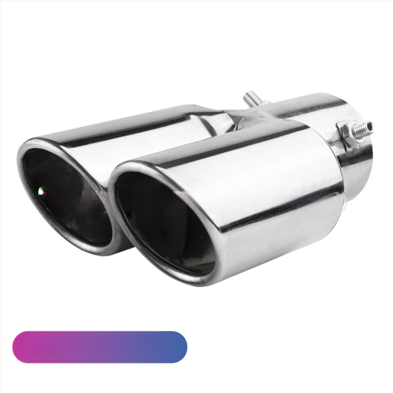 Automobiļu izplūdes caurule ar silenceru, universāla, nerūsējošais tērauds, aizmugurējā daļa, stiprināšana ar skrūvēm, piemērots vispārējiem modeļiem