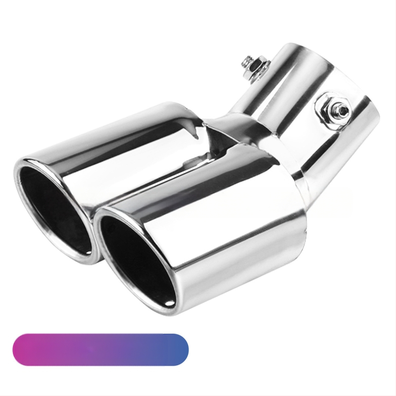 Automobiļu izplūdes caurule ar silenceru, universāla, nerūsējošais tērauds, aizmugurējā daļa, stiprināšana ar skrūvēm, piemērots vispārējiem modeļiem