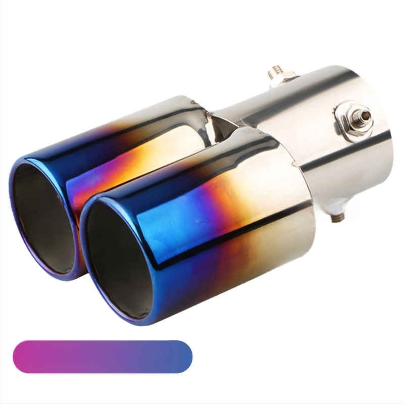 Automobiļu izplūdes caurule ar silenceru, universāla, nerūsējošais tērauds, aizmugurējā daļa, stiprināšana ar skrūvēm, piemērots vispārējiem modeļiem