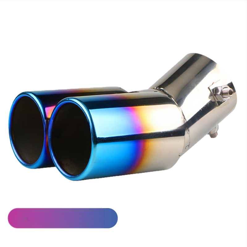 Automobiļu izplūdes caurule ar silenceru, universāla, nerūsējošais tērauds, aizmugurējā daļa, stiprināšana ar skrūvēm, piemērots vispārējiem modeļiem