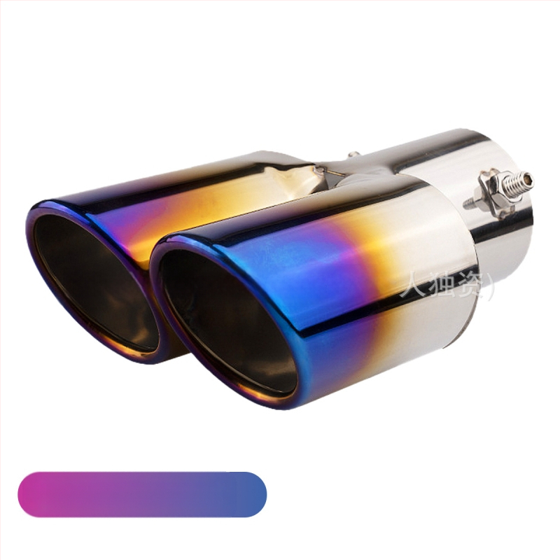 Automobiļu izplūdes caurule ar silenceru, universāla, nerūsējošais tērauds, aizmugurējā daļa, stiprināšana ar skrūvēm, piemērots vispārējiem modeļiem