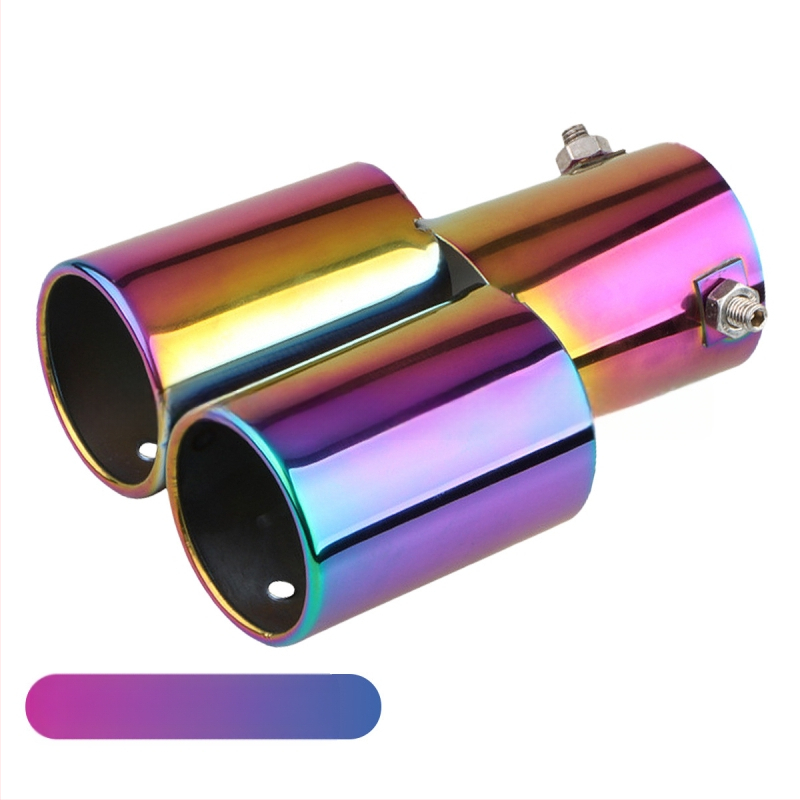 Automobiļu izplūdes caurule ar silenceru, universāla, nerūsējošais tērauds, aizmugurējā daļa, stiprināšana ar skrūvēm, piemērots vispārējiem modeļiem