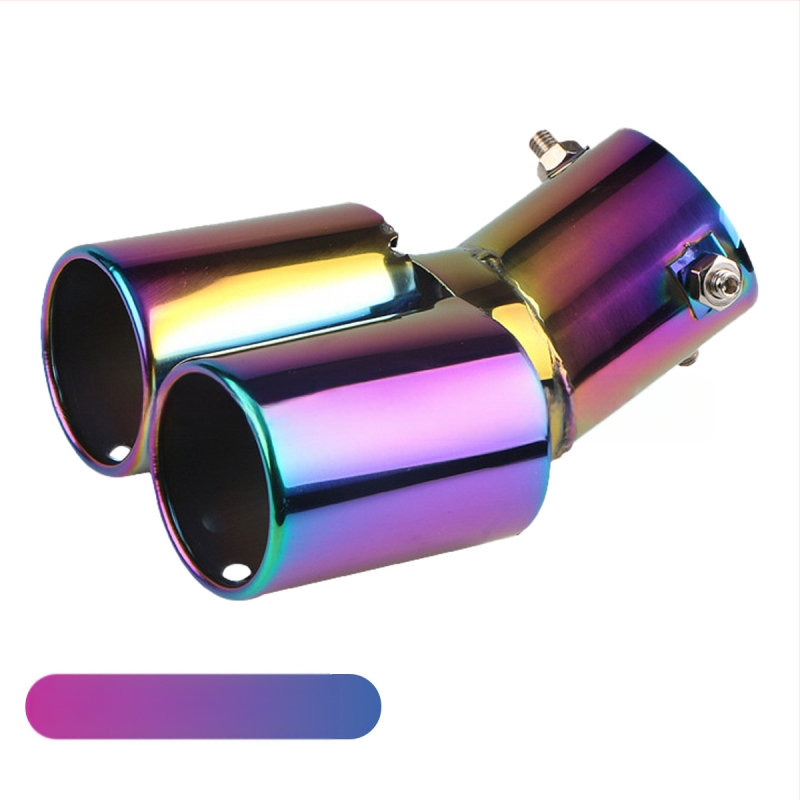 Automobiļu izplūdes caurule ar silenceru, universāla, nerūsējošais tērauds, aizmugurējā daļa, stiprināšana ar skrūvēm, piemērots vispārējiem modeļiem