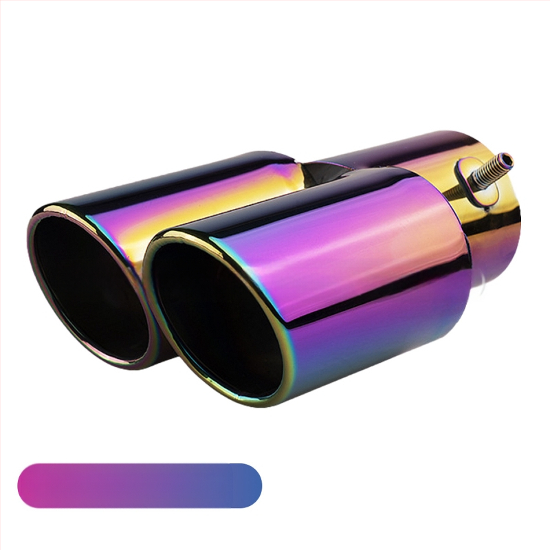 Automobiļu izplūdes caurule ar silenceru, universāla, nerūsējošais tērauds, aizmugurējā daļa, stiprināšana ar skrūvēm, piemērots vispārējiem modeļiem