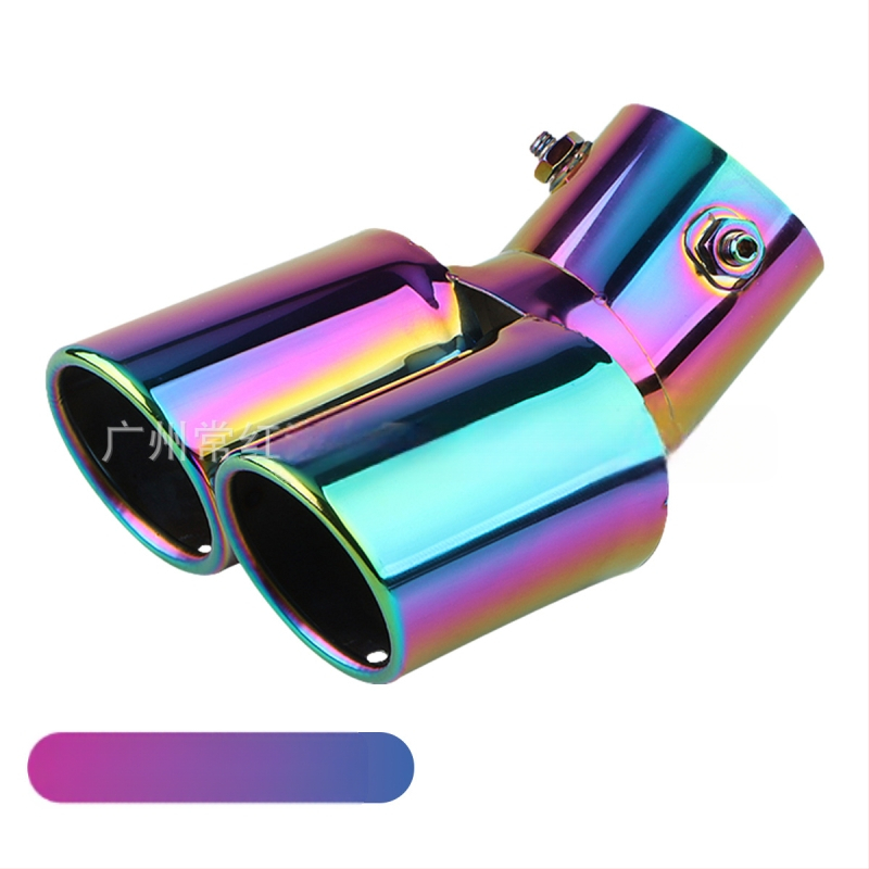 Automobiļu izplūdes caurule ar silenceru, universāla, nerūsējošais tērauds, aizmugurējā daļa, stiprināšana ar skrūvēm, piemērots vispārējiem modeļiem