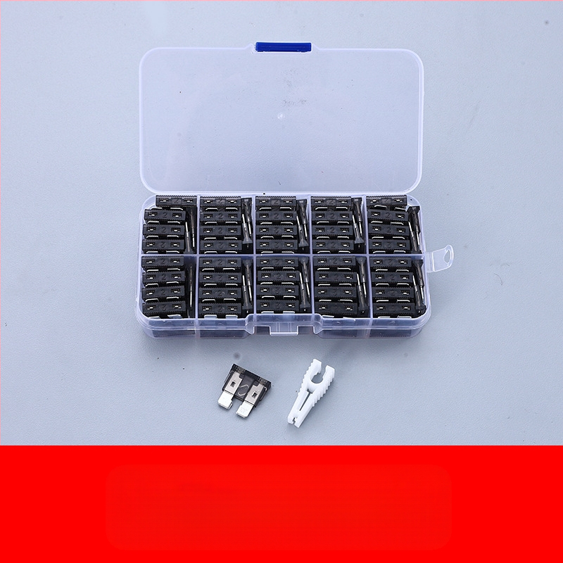 Autóbiztosíték készlet 2A–35A, 100 db, dobozban