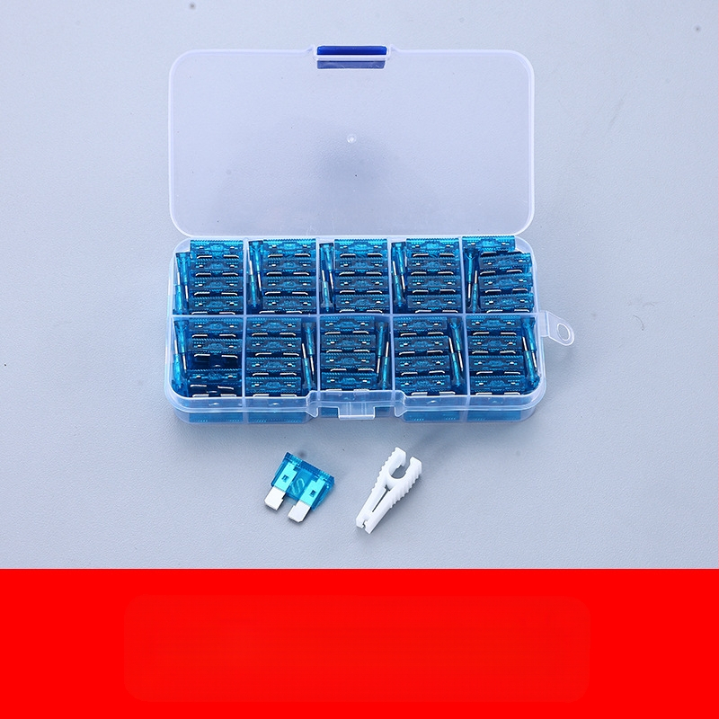 Autóbiztosíték készlet 2A–35A, 100 db, dobozban