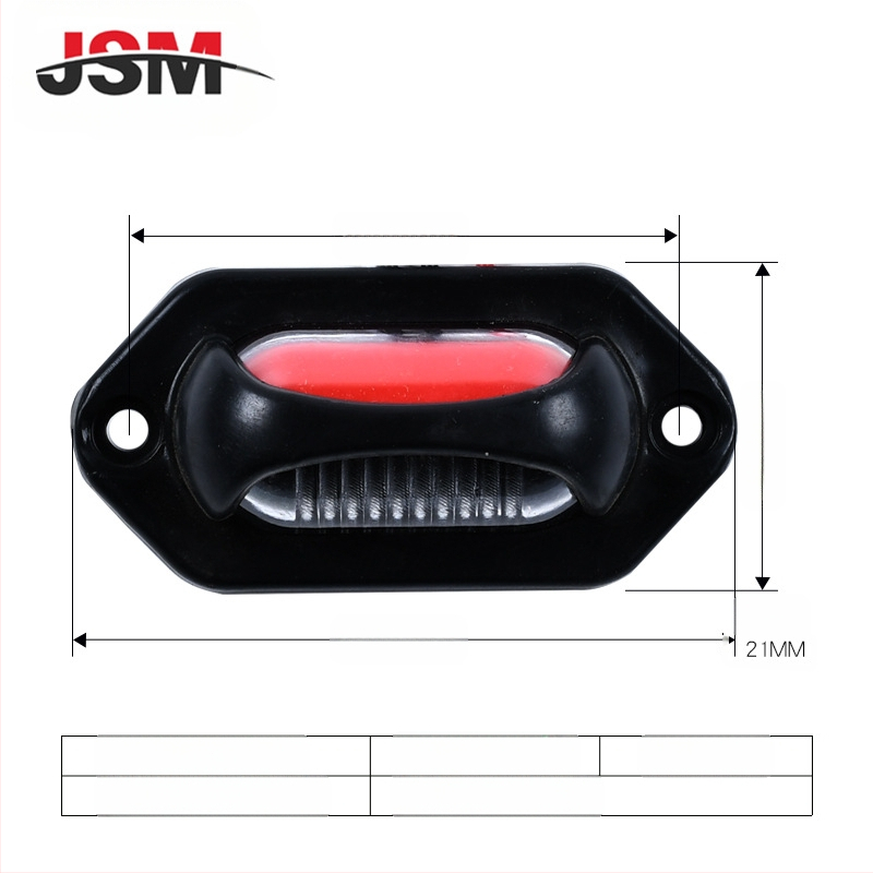 Kahekülgne numbrimärgi valgus veoautodele, LED, 24V, 5W, polükarbonaat