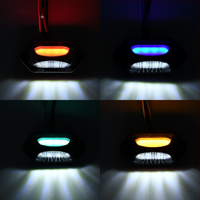 Kahekülgne numbrimärgi valgus veoautodele, LED, 24V, 5W, polükarbonaat