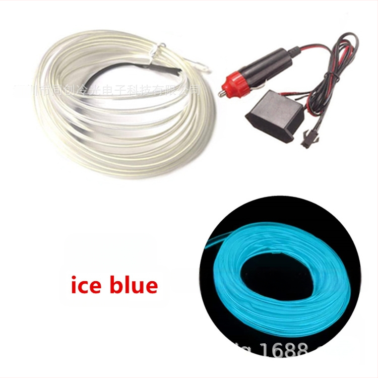 DIY EL äärvalguskomplekt kõrge heledus – 12V süüteele toide, PVC tekstuur