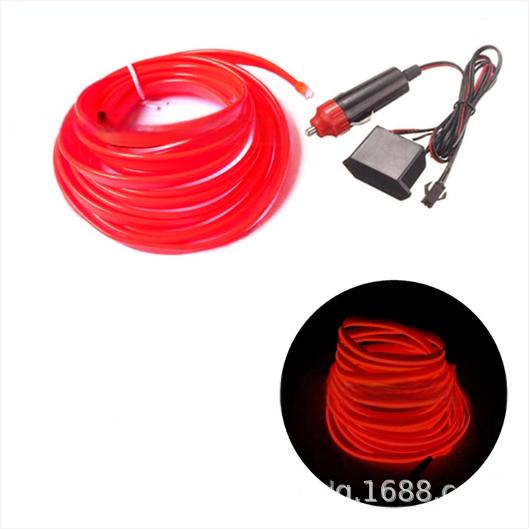 DIY EL äärvalguskomplekt kõrge heledus – 12V süüteele toide, PVC tekstuur