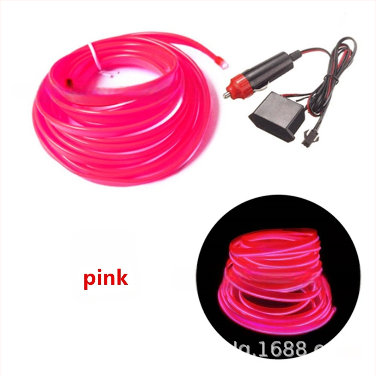 DIY EL äärvalguskomplekt kõrge heledus – 12V süüteele toide, PVC tekstuur