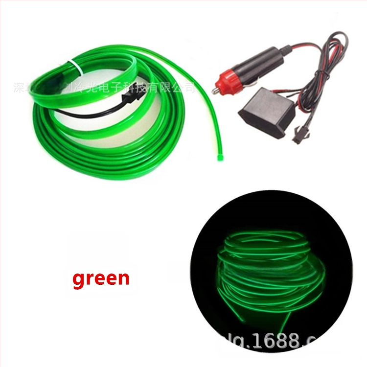 DIY EL äärvalguskomplekt kõrge heledus – 12V süüteele toide, PVC tekstuur