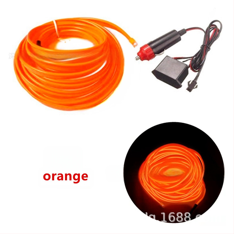 DIY EL äärvalguskomplekt kõrge heledus – 12V süüteele toide, PVC tekstuur