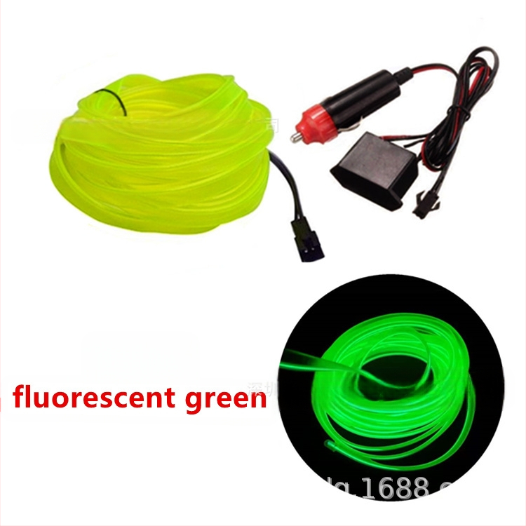 DIY EL äärvalguskomplekt kõrge heledus – 12V süüteele toide, PVC tekstuur