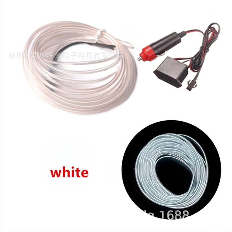 DIY EL äärvalguskomplekt kõrge heledus – 12V süüteele toide, PVC tekstuur