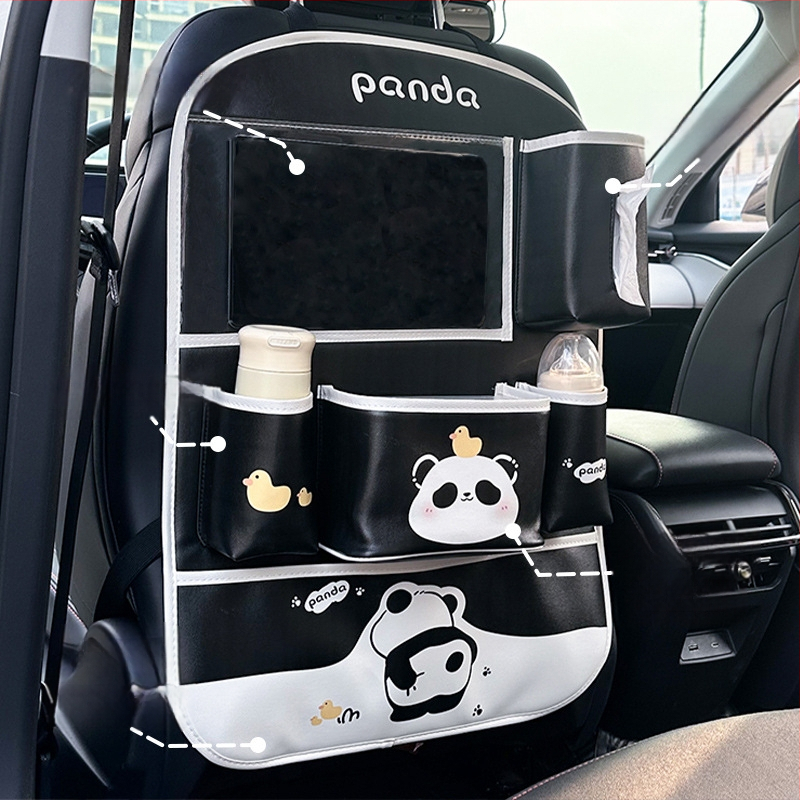 Δερμάτινος κρεμαστός οργανωτής αποθήκευσης για πίσω κάθισμα αυτοκινήτου, αδιάβροχος