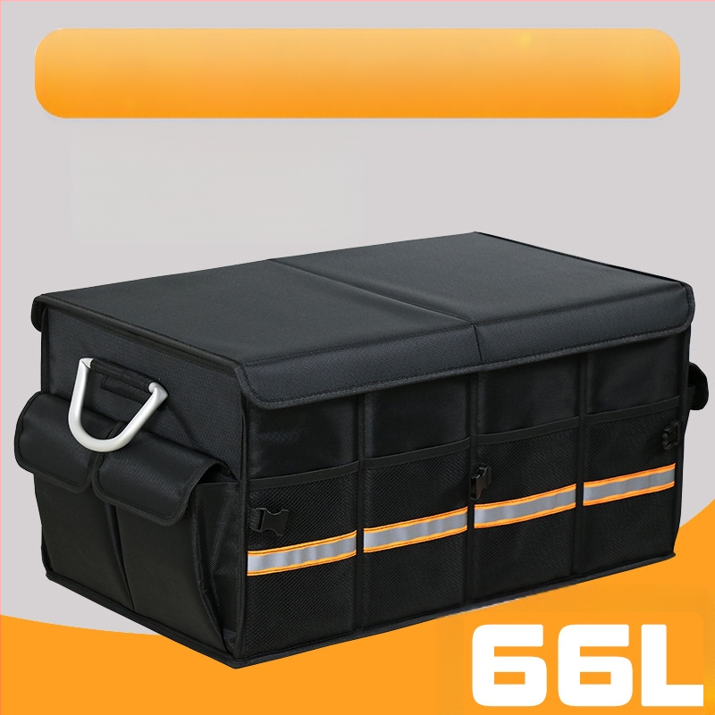 Kutija za prtljažnik automobila, sklopiva, od Oxford tkanine, kapacitet 36L/66L, plug-in montaža