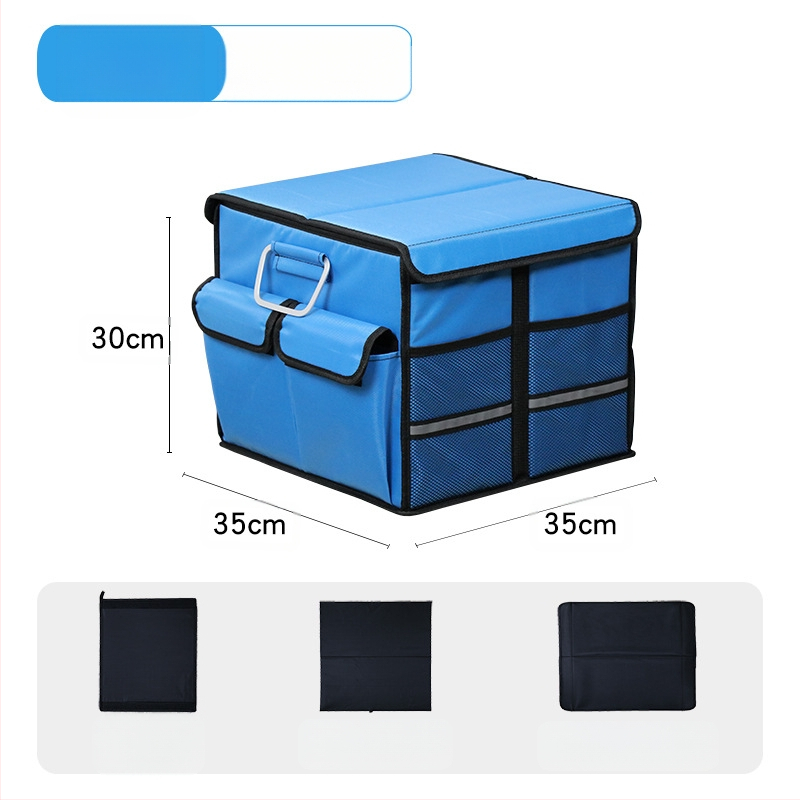 Kutija za prtljažnik automobila, sklopiva, od Oxford tkanine, kapacitet 36L/66L, plug-in montaža
