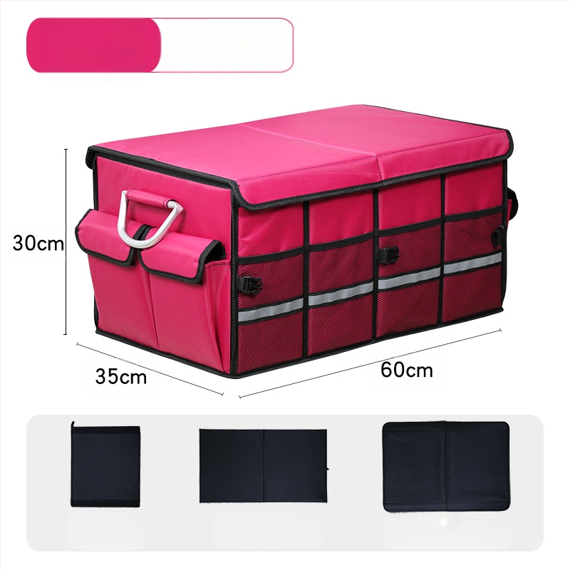 Kutija za prtljažnik automobila, sklopiva, od Oxford tkanine, kapacitet 36L/66L, plug-in montaža