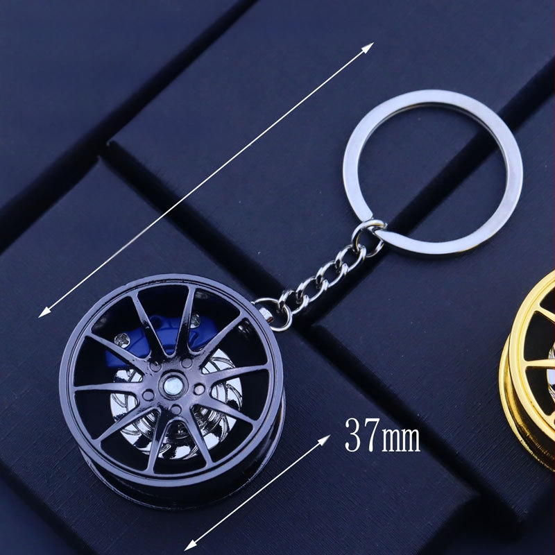 Ключодържател за автомобил, метал, луксозен стил, интегриран въртящ се спирачен елемент, подходящ за рекламни подаръци и подаръци за срещи