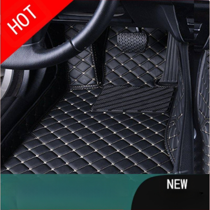 Ādas automašīnas grīdas paklājs vadītājam, ar drukātu logotipu, Peugeot 301