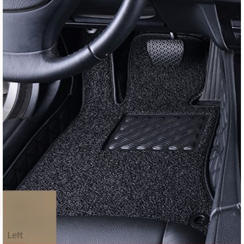 Ādas automašīnas grīdas paklājs vadītājam, ar drukātu logotipu, Peugeot 301