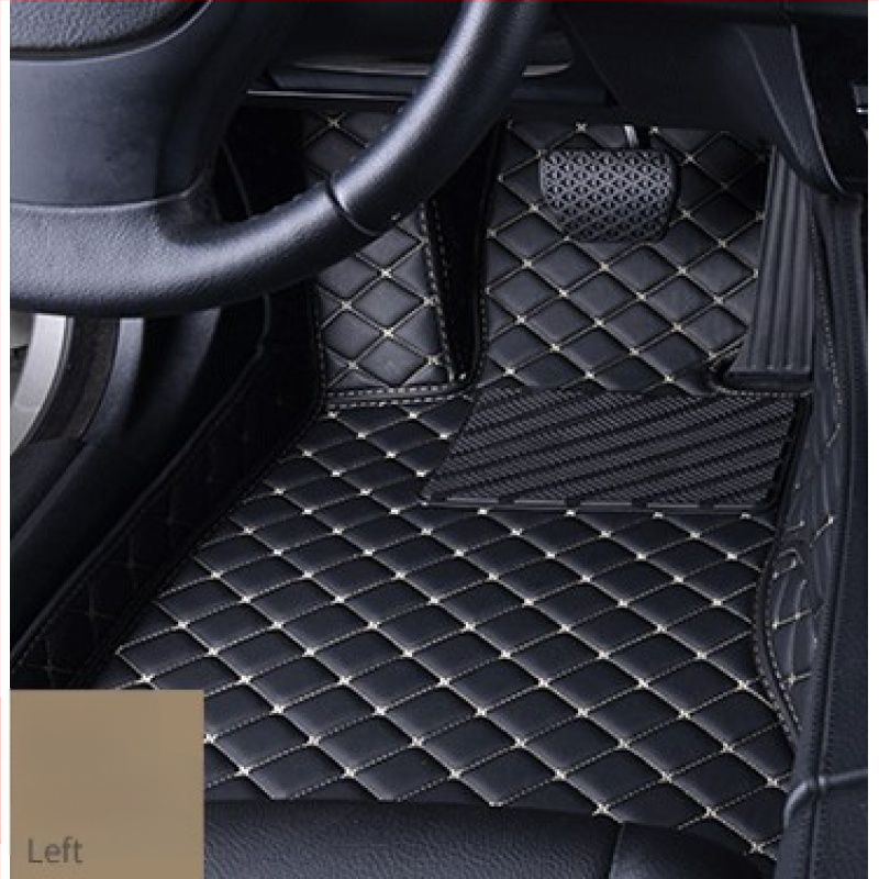 Ādas automašīnas grīdas paklājs vadītājam, ar drukātu logotipu, Peugeot 301