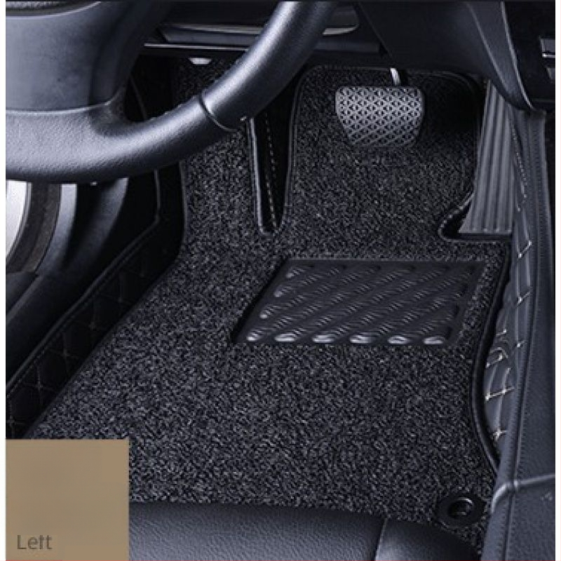 Ādas automašīnas grīdas paklājs vadītājam, ar drukātu logotipu, Peugeot 301