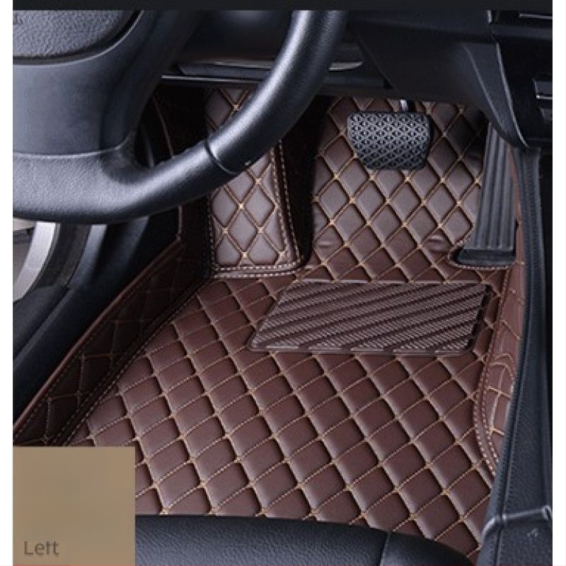 Ādas automašīnas grīdas paklājs vadītājam, ar drukātu logotipu, Peugeot 301