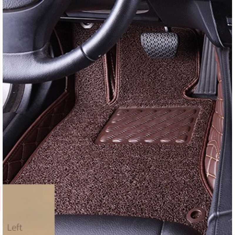 Ādas automašīnas grīdas paklājs vadītājam, ar drukātu logotipu, Peugeot 301