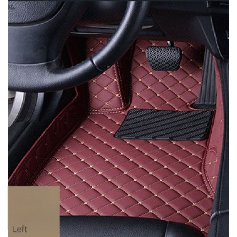 Ādas automašīnas grīdas paklājs vadītājam, ar drukātu logotipu, Peugeot 301