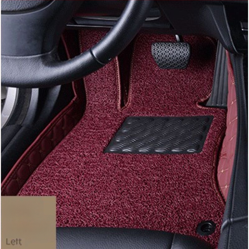 Ādas automašīnas grīdas paklājs vadītājam, ar drukātu logotipu, Peugeot 301